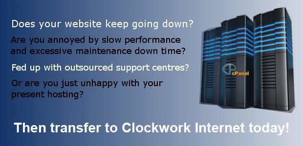 Clockwork Internet website hosting